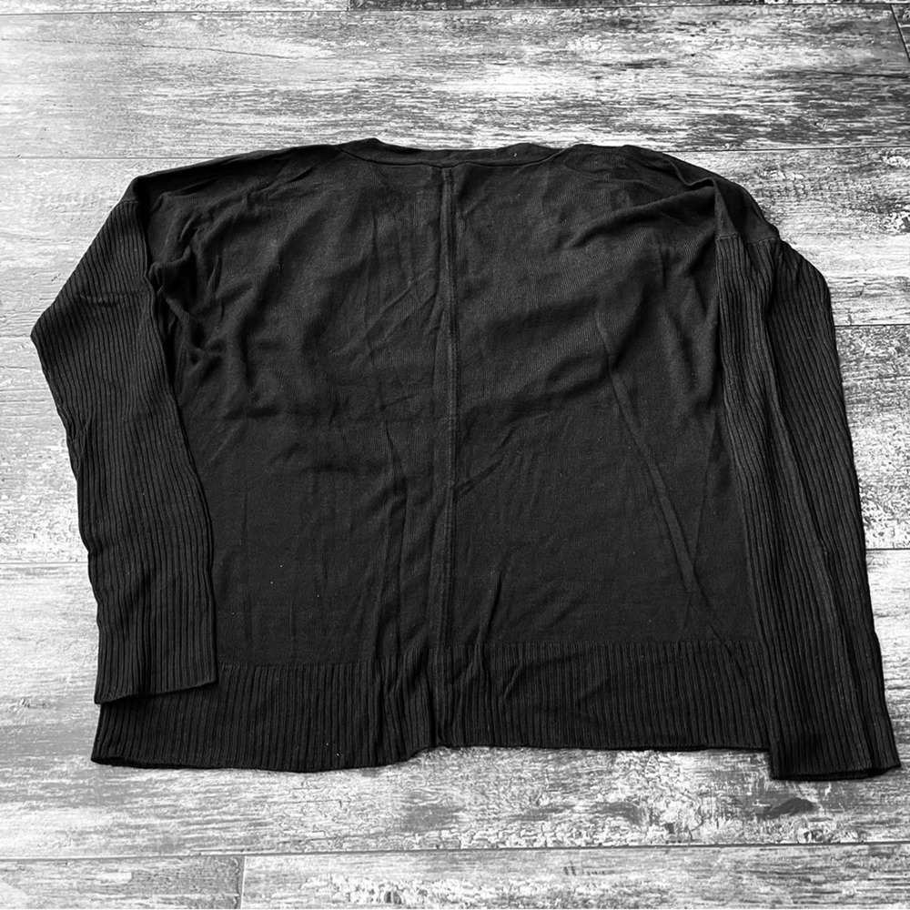LA Made Cowl Neck Long Sleeve Viscose Black Sweater Size Medium Classic NWT - Picture 6 of 11